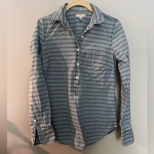 j. crew striped chambray shirt
